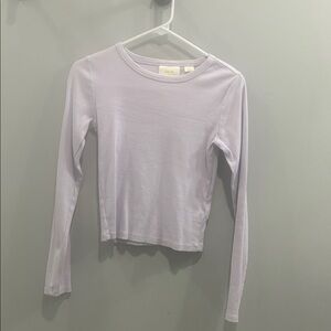 Maeve Lavender Long Sleeve Tee